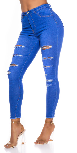 Skinny Ripped Jeans Blue